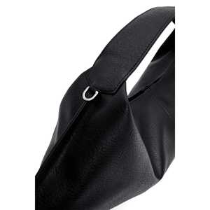 Sac à main de luxe décontracté en cuir Marlon noir, fourre-tout de créateur grande capacité avec une poignée et décoration imprimée - Product Image 3