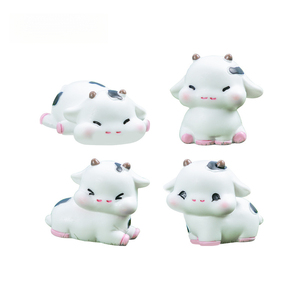 KI huacui Adorno decorativo DIY de <span class=keywords><strong>vaca</strong></span> pequeña y linda Mengli para escritorio y coche, miniatura - Product Image 5