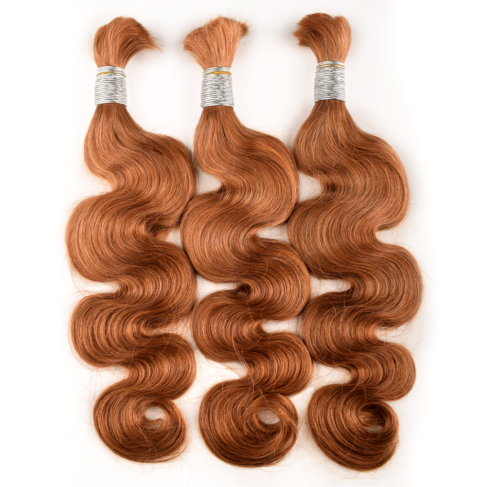 KAMA Boho Bulk Remy Indian Human Braids Body Wave Hair Extensions Machine Double Weft Customizable Length Detail Section 2
