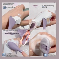 Pinceau de maquillage spécial double tête en silicone pour masque et applicateur de boue, outil de nettoyage et de raclage pour le visage, idéal pour le spa et les salons de beauté