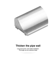 Aluminium douchestrip waterdicht corrosiebestendig voor glazen doucheruimtes