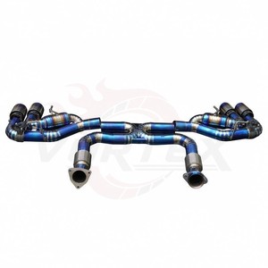 Conjunto de Silenciador Valvetronic Vortex de Alto Flujo, Color Azul Púrpura, con Actuador, para Chevy Corvette C8 Stingray 6.2L, Modificación de Rendimiento - Product Image 3