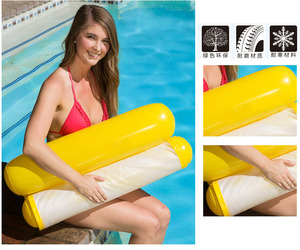 Summer Inflatable <b>Foldable</b> Floating Row Swimming Pool Water Hammock Air <b>Mattresses</b> Bed Beach Pool Toy Water Lounge Chair - Product Image 3