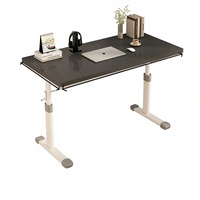 Table de jeu blanche à prix direct usine, bureau réglable avec manivelle, hauteur réglable