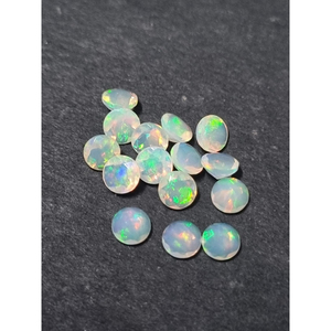 Opale d'Éthiopie naturelle, taille ronde, 6 mm, pierre précieuse en vrac |   Pierre d'opale éthiopienne pour la fabrication de bijoux |   Opale précieuse en gros - Product Image 1