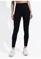 Legging de sport pour femme, style européen, taille haute, effet ventre plat et fessier galbé, antidérapant, en Spandex/Nylon Velours