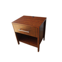 Meubles de chambre d'hôtel personnalisés de haute qualité, Table de chevet d'hôtel en bois massif