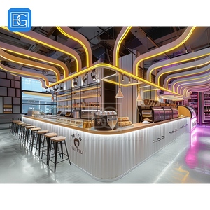 Mostrador de Exhibición para Cafetería, Vitrina para Pasteles, Mueble de Madera y Vidrio para Exhibición de Postres - Product Image 3
