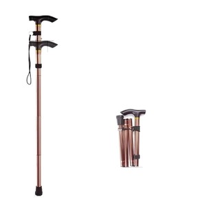 Bâton de marche pliable Etsuno à 5 sections, bâton de randonnée extensible, canne de montagne ultra-légère et portable - Product Image 4