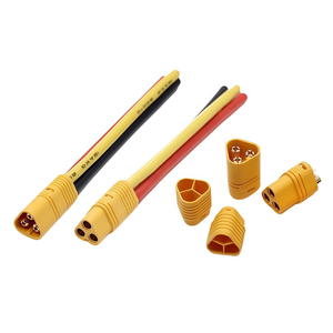 Conector Macho Hembra MT60-M MT60-F Soldado de 3 Polos, Enchufe Trifásico, Cable para Motor RC ESC, 10AWG 12AWG, 10CM 20CM, Cable Personalizado - Product Image 1