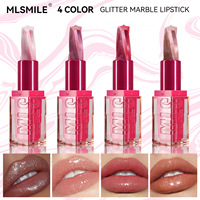 Nouvelle Arrivée 4 Couleurs OEM Rouge à Lèvres Mat Éclatant Non-Transfert, Maquillage des Lèvres Nacré Étoile à Cinq Branches, Rouge à Lèvres Brillant