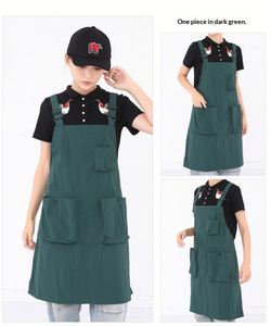Wholesale Custom Logo Sustainable European Style <b>Kitchen</b> Work Clothes Waterproof Bib Cotton <b>Apron</b> Cross-Border for - Product Image 4