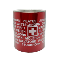 Tasse d'alpinisme de haute qualité bouche en acier inoxydable Italie Londres Singapour Souvenir touristique tasse d'alpinisme