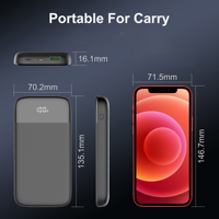 Module de batterie externe 10000 mAh à chargement rapide pour ordinateur portable et téléphone, personnalisable avec logo d'usine, certifié CE, RoHS, FCC, PD 20W, QC 22.5W