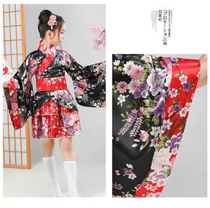 ชุดกิโมโนแบบดั้งเดิมของญี่ปุ่นสำหรับเด็ก ขายส่ง ชุดนอนคอสเพลย์ลายดอกไม้ - Product Image 6