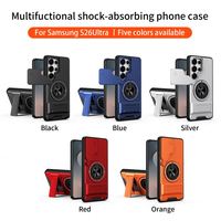 Étui de protection magnétique avec support pour appareil photo coulissant pour Samsung S26 Ultra, compatible avec Samsung S26 S25 S24 Plus