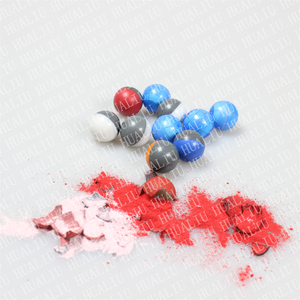 High Quality 0.68 Caliber Self-Defense Paintballs <b>PLA</b>/Plastic Powder Balls for Wholesale - Product Image 2