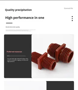 TG1-10Q/110*180แรงดันสูงผนังผ่านบูช<span class=keywords><strong>12Kv</strong></span> ปลอกหุ้มฉนวนกันความร้อน100*100อีพ็อกซี่อุปกรณ์กระจายพลังงาน - Product Image 3