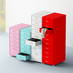 Phổ Biến Stylish Nhỏ Kim Loại Dọc <span class=keywords><strong>6</strong></span> Ngăn Kéo Tủ/Đa Ngăn Kéo Kim Loại Lưu Trữ Nội - Product Image 1