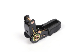 Cinta de Amarração Profissional BaoYing Avançada de 1 Polegada com Capacidade de Quebra de 430 kg, Alça de Borracha Preta e Fivela de Catraca Metálica - Product Image 6