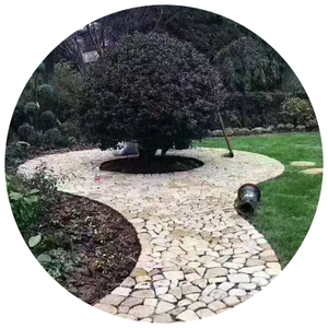 Pierres de pavage <span class=keywords><strong>en</strong></span> <span class=keywords><strong>pierre</strong></span> naturelle <span class=keywords><strong>bleue</strong></span> et jaune bon marché pour la décoration de la route de jardin - Product Image 1