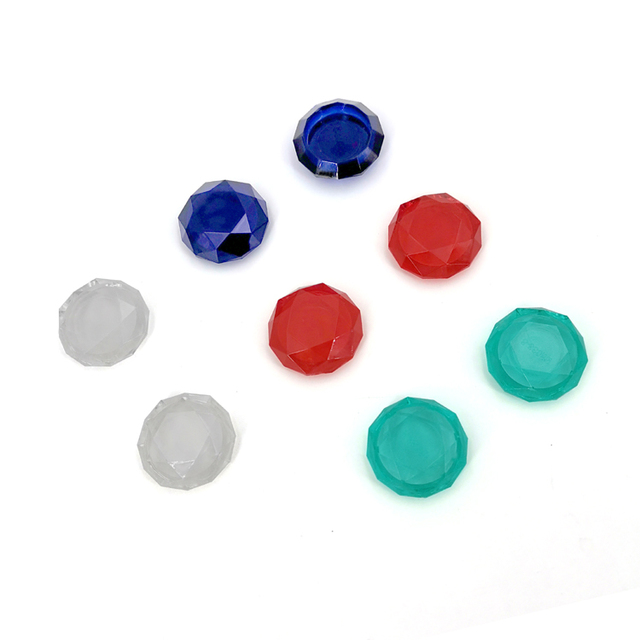 KJH 3D Diamond Thumb Stick Caps Crystal for PS5 Controller Joystick Button Game Accessories for PS5 Game Controller