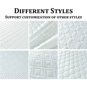 Protecteur de matelas imperméable anti-acariens et anti-punaises de lit, motif personnalisé, taille Queen, blanc, ultrasonique - Product Image 2
