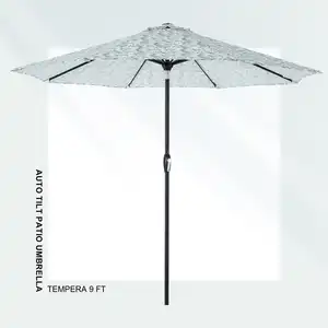 9Ft Auto Outdoor Restaurant Outdoor Umbrella Manufacturers Patio Umbrellas Bases Garden Outdoor Parasol Umbrella