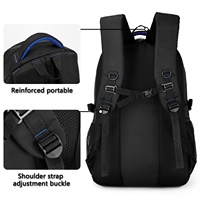 HAIBOWY 2024 Sac à dos unisexe en polyester de grande capacité pour ordinateur portable Vente en gros personnalisé en usine Etudiant en affaires résistant à l'usure