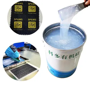 Mực In Chuyển Nhiệt Bằng Vải Silicon Trong Suốt Làm Từ Nhà Máy Dùng Cho In Lụa Dập Nổi Vải Cotton Khác Nhau