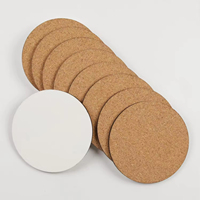 Sous-verres en bois personnalisés en gros, imprimés, ronds, antidérapants, isolants thermiquement, tapis pour tasses, protection de table écologique, sous-verres en MDF