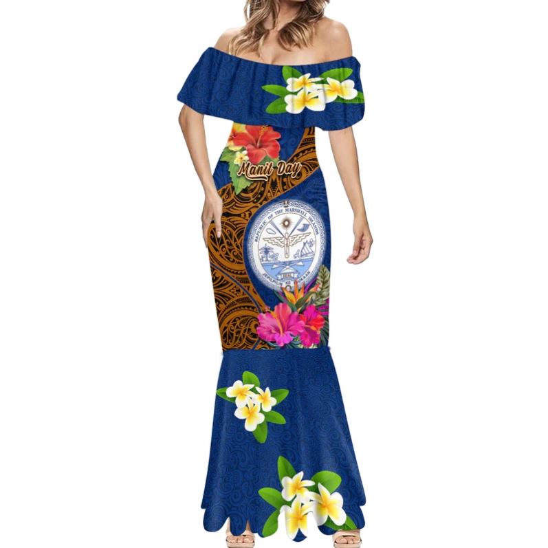 tie dye dresses women Long A-line Glitter Tie Dye Formal Dress by Poly USA 8346 XL / Blue/Pink