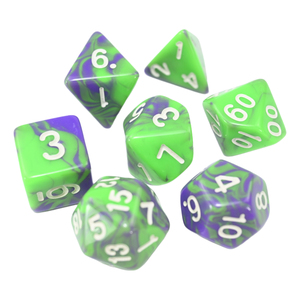 פנינה שחור 7 יח'\סט דלפק polyedral מותאם אישית 4/6/8/10/12/20 אגאר קוביות קוביות קוביות אקריליק פלסטיק - Product Image 2