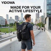 Zaino Professionale da Palestra Resistente all'Acqua con Scomparto Ventilato per Scarpe, Multi Tasche, Borsa Sportiva da Viaggio e Allenamento