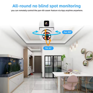 E27 ống kính kép Bóng đèn máy ảnh wifi 1080p 360 độ toàn cảnh PTZ IP Ngoài Trời ánh sáng bóng đèn <span class=keywords><strong>camera</strong></span> an ninh với ánh sáng LED - Product Image 3