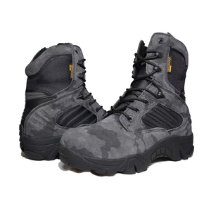 TSB14 Outdoor Classical Training <b>Hiking</b> Camping Camouflage Delta Black Suede <b>Boots</b> - Product Image 1