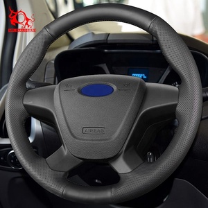 Accessoires d'intérieur housse de volant de voiture en cuir véritable pour <span class=keywords><strong>Ford</strong></span> 2019 <span class=keywords><strong>Transit</strong></span> <span class=keywords><strong>Connect</strong></span> Wagon - Product Image 5