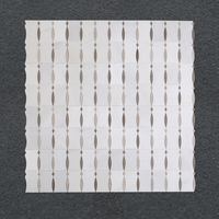 Centurymosaic Nouveau Design Mosaïque en marbre découpée au jet d'eau, Mosaïque en onyx blanc et mosaïque en pierre à grain de bois pour salle de bain et cuisine
