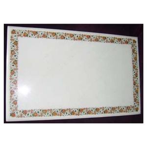 Plateau de Table à manger en marbre, incrustation de marbre, pour dîner en famille - Product Image 1