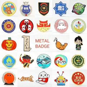 Badges en métal avec logo personnalisé en gros épinglettes en émail dur et doux <span class=keywords><strong>carte</strong></span> de support de vêtements de mode broche épingles à chapeau professionnel personnalisé - Product Image 6