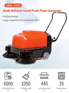 SBN-1050 Robot Floor Vacuum Cleaner And Mopping Walk Behind Industrial Floor Sweeper