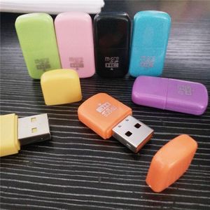 เครื่องอ่านการ์ดมินิยูเอสบีเครื่องอ่านการ์ดไมโครทีเอฟสำหรับโทรศัพท์มือถือแบบพกพาภายนอกช่องเดียวพลาสติกความเร็วสูงยูเอสบี 2.0 - Product Image 2