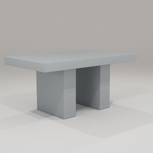 Tavolo e Panca in Cemento Stile Moderno per Esterni, Salotto, Sala <span class=keywords><strong>da</strong></span> Pranzo, Hotel, Scuola o Appartamento - Product Image 2