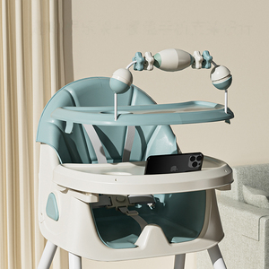 Cómoda Silla Alta para Comer para Bebés, Ajustable en Altura, Plegable, con Ruedas. - Product Image 4