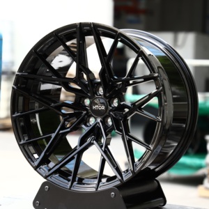 Jantes de voiture personnalisées HTOR 16 17 18 19 20 21 22 23 pouces 5x120 Noir brillant Jantes en alliage d'aluminium pour XM M2 Série 7 X5 650i 635d 530i - Product Image 2