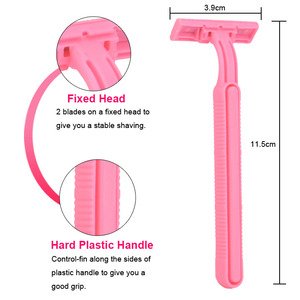 Twin Blade dùng một lần dao cạo giá bán buôn với chất bôi trơn Dải tùy chỉnh gói chấp nhận được người đàn ông và phụ nữ cạo râu dao cạo - Product Image 4