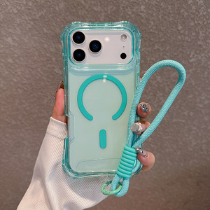 Funda protectora anticaída tres en uno para <span class=keywords><strong>iPhone</strong></span> 17 Pro Max, funda colorida para teléfono móvil con marco con o sin cordón - Product Image 3