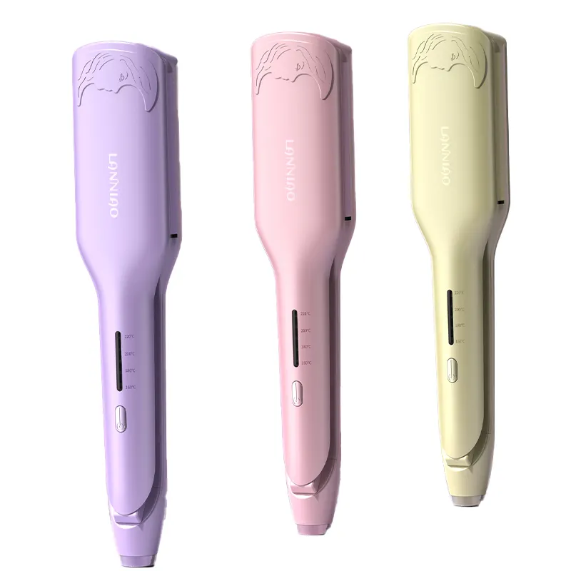 2024 New Arrivals Trending Ceramic Curling Iron Mini Hair Curler Machine with 32mm Egg Roll Stick Negative Ions Wave Rolls