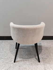 أثاث عصري مريح أبيض مخملي قماش منجد فاخر كراسي بذراع أثاث - Product Image 4