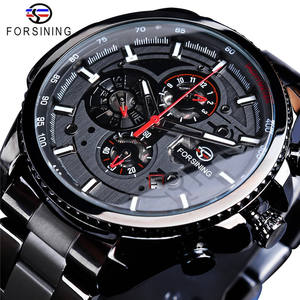 FORSINING F1137 Orologio Automatico Scheletrato da Uomo con Cinturino <span class=keywords><strong>in</strong></span> <span class=keywords><strong>Acciaio</strong></span> - Product Image 1